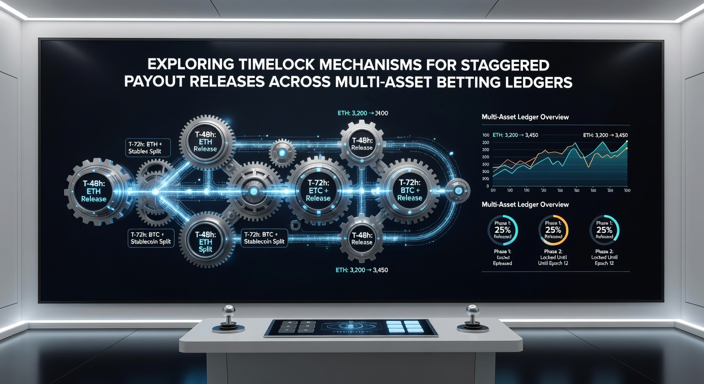 Gestaffelte Auszahlungen über Timelocks in dezentralen Wettnetzwerken