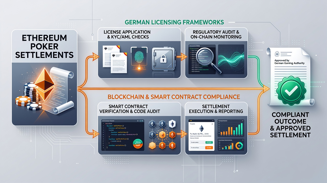 Darstellung von Compliance-Prüfungen bei grenzüberschreitenden Ethereum-Poker-Abrechnungen
